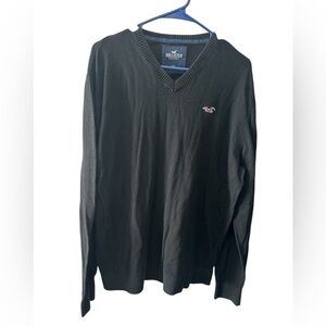 Hollister XXL Men’s pullover sweater v-neck black